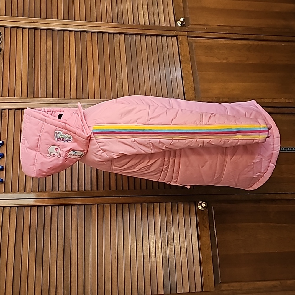 NWOT very warm girl's puffer jacket long removable hood ski snow winter long - Picture 9 of 15